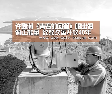 许魏洲《青春的回答》唱出偶像正能量 致敬改革开放40年_开云网页版